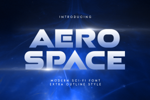 Aerospace – Modern Sci-fi Font
