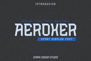 Aeroxer – Sport Font