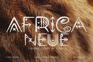 Africa Neue – Rustic Tribal Display Font