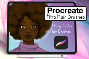 Afro Curly Hair Brushes for Procreate (Coily Hair)