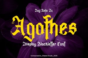 Agathes – Display Blackletter Font