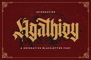 Agathiqy – Blackletter Font