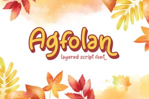 Agfolan – Layered Script Font