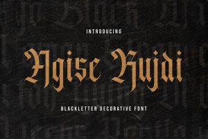 Agise Rujdi – Blackletter Font