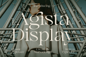 Agista Display – A Classic Serif Font