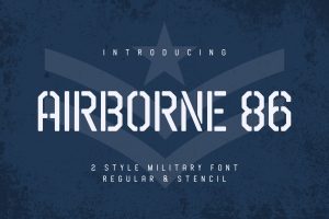 Airborne 86 – Military Font