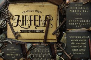 Airpena Rustic Display Font