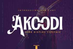 Akoodi – Display Hero Font