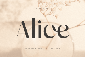 Alice – Feminine Elegant Stylish Font