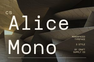 Alice Mono – Monospaced Font