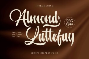 Almond Lattefay – Script Font