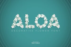 Aloa – Flower Font