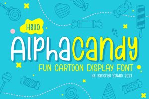 Alpha Candy – Display Fun Font