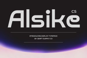 Alsike – Futuristic Font
