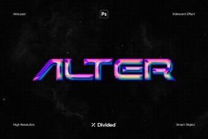 Alter Iridescent Chrome Effect