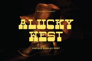 Alucky West – Vintage Display Font