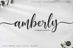 Amberly – Modern Calligraphy Font