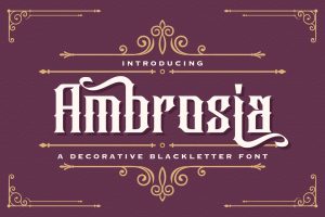 Ambrosia – Blackletter Font