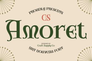 Amoret – Art Nouveau Font