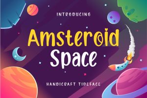 Amsteroid Space – Handcraft Display Font