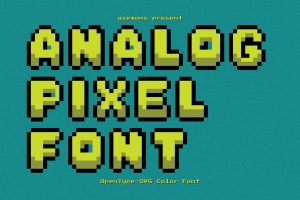 Analog Pixel – SVG Font
