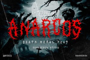 Anarcos Blackletter Metal Horror Font