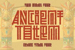 Ancient Totem – Ethnic Tribal Font