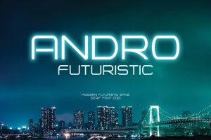 Andro Futuristic Scifi Font