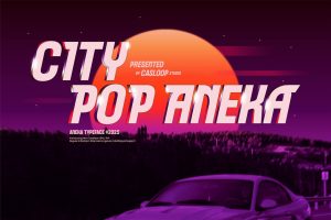 Aneka – VHS 80s City Pop Retro Groovy Wave Font
