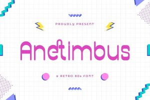 Anetimbus – A Retro 80’s Font