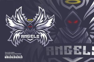 Angel Esport Logo Template
