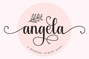 Angela – Wedding Font