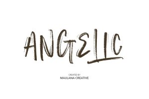 Angelic SVG Brush Font