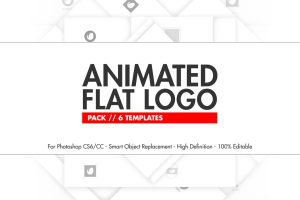 Animated Flat Logo Pack – Photoshop Templates