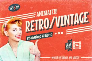 Animated Retro Vintage Film – Photoshop Actions