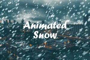 Animated Snow Photoshop Action