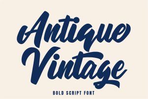 Antique Vintage – Script Font