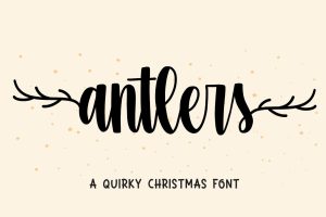 Antlers – Christmas Font