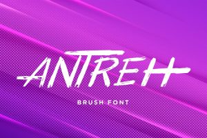 Antreh – Brush Font