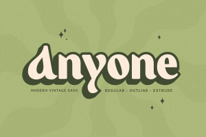 Anyone Vintage Font