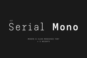 AOT Serial Mono – Modern And Clean Monospace Font