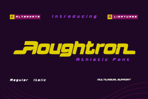 Aougtron | Athletic Font