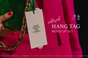 Apparel Tag Mock-Up’s Bright Colors