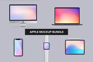 Apple Mockup Bundle – iPhone, iMac, Watch, iPad