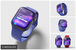 Apple Watch 8 Mockup Set