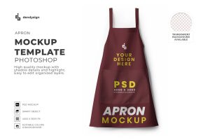 Apron Mockup Template