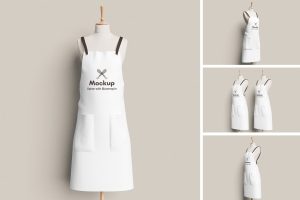 Apron With Mannequen Mockup