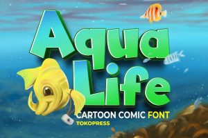 Aqua Life – Cartoon font