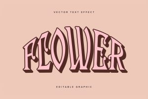 Arch Warped Vector Text Effect Mockup