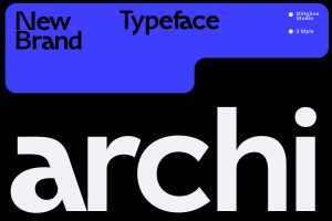 Archi Modern Sans Branding Font
